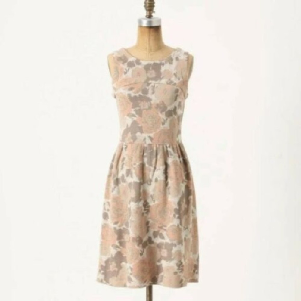 Anthropologie Knitted & Knotted Glinting Persica Floral Sweater Dress